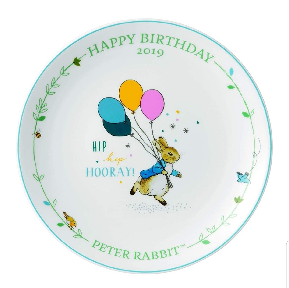 Wedgewood PETER RABBIT 2019 Annual Birthday Plate Fine Bone China Whimsical